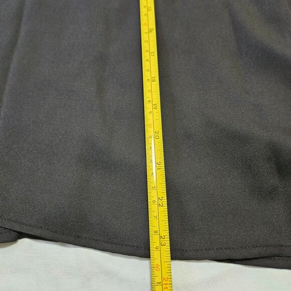 Vince Camuto Top Blouse Womens Sz L Short Balloon Sleeves V-Neck Placket NWT - Picture 5 of 9